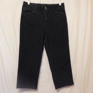 Christopher & Banks Blue Jean Capris EUC